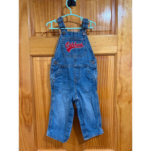 OshKosh B’Gosh Denim Overalls Kids Vintage Classic Red Patch Carpenter Pocket